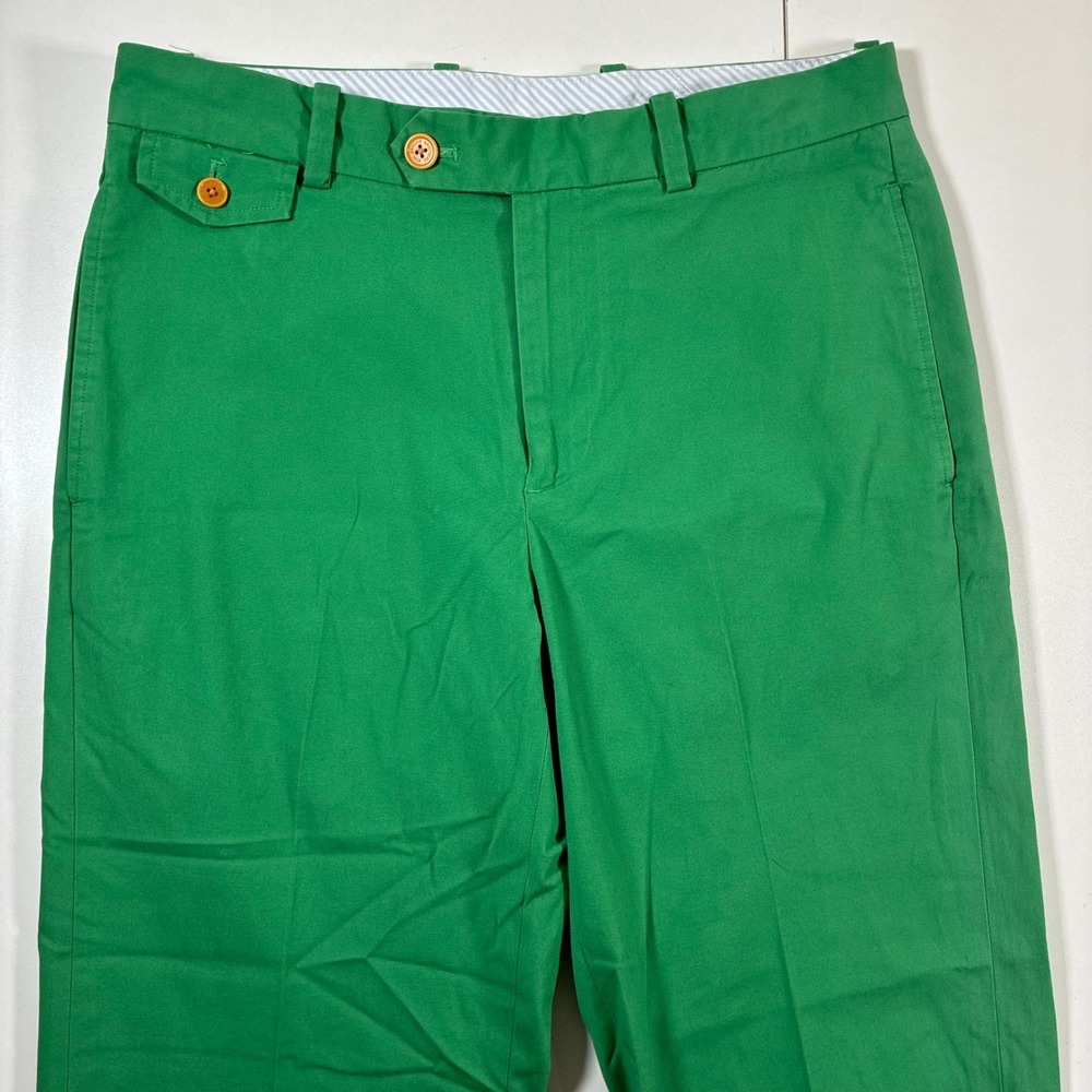 Brooks Brothers Chino Pants 32x24 Green Clark Fit Supima Stretch (Tag 32x32)